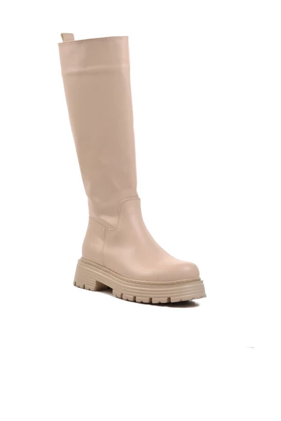 Aspor Bej İçi Polarlı Kadın Çizme - 3