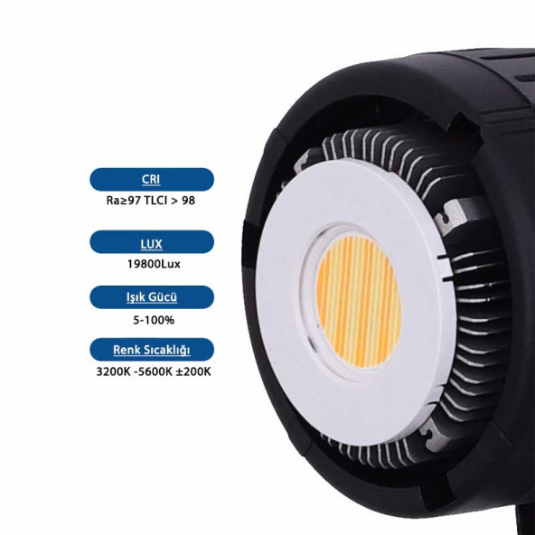 Gdx HD-200II C BiColor 2'li Işık Seti 200W Video Led Işığı - 2