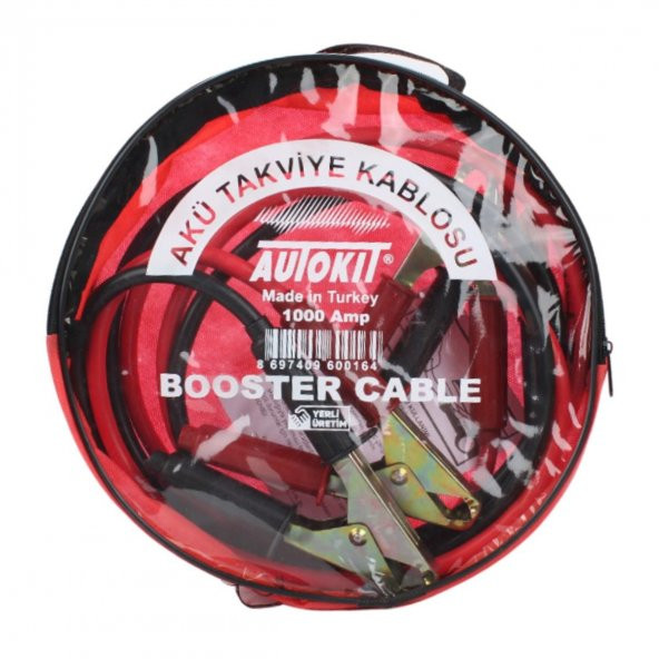 AUTOKIT AKU TAKVIYE KABLOSU SEFFAF CANTA 1000 AMP