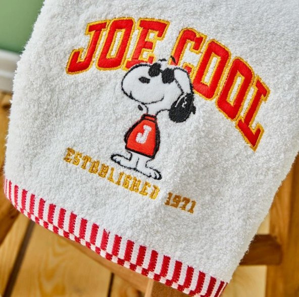 Karaca Home Çocuk Bornoz Seti 4-6 Yaş Peanuts Joe Nakışlı - 3