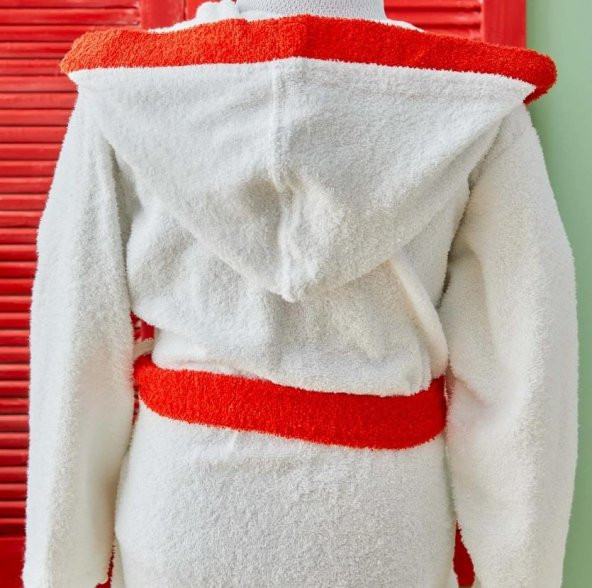 Karaca Home Çocuk Bornoz Seti 4-6 Yaş Peanuts Joe Nakışlı - 4