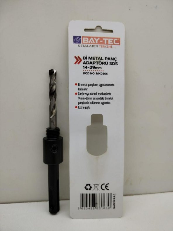 Bay-Tec Bi Metal Panç Adaptörü 14-29 mm SDS MK0366 - 3