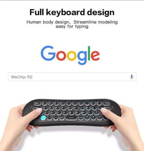 Wechip R2 Kablosuz Klavye Uzaktan Kumanda Air Mouse - 6