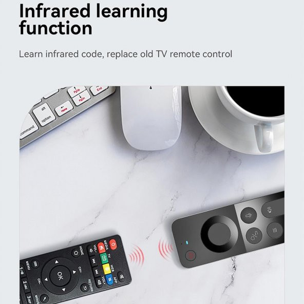 Wechip W3 Kablosuz Klavye Uzaktan Kumanda Air Mouse - 4