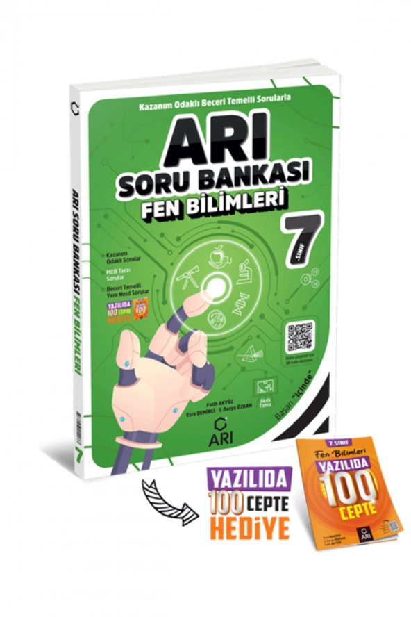 Arı Yayıncılık 7. Sınıf Arı Fen Soru Bankası + Yazılıda 100 Cepte