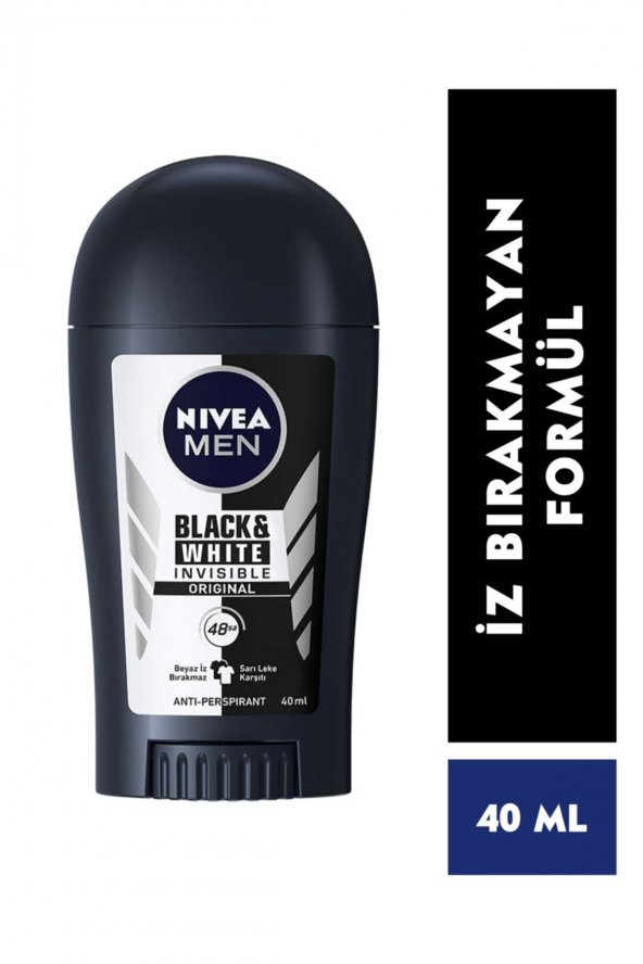 NIVEA STICK MEN 40ML-INVISIBLE BLACK&WHİTE