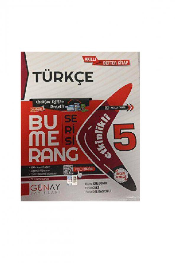 5. Sınıf Bumerang Türkçe Etkinlikli Defter Kitap