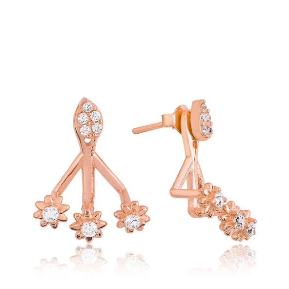 Gümüş Sihirli Çiçek Küpe SL2200 - Resim 2