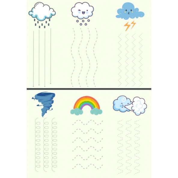 Okul Öncesi EN SÜPER Kes Yapıştır Seti (Laminasyonlu) - 4