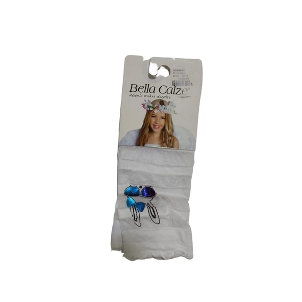 BELLA CALZE TAVŞAN FİGÜRLÜ MİKRO DİZ ALTI KIZ ÇOCUK ÇORAP