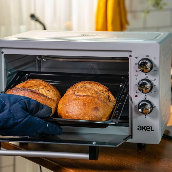 Akel Lambalı, Termostatlı, Çift Tepsili 32 Litre Midi Fırın Af280l - 5