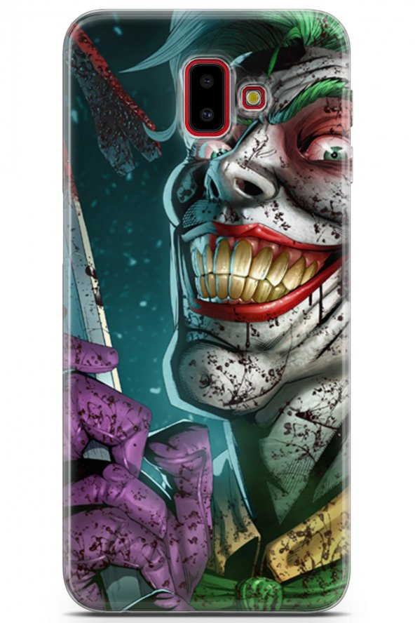 Samsung Galaxy J6 Plus Uyumlu Kılıf Dc 01 Bıçaklı Joker Telefon Kılıfı Yeşil