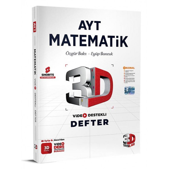 3D AYT  Matematik Video Destekli Defter