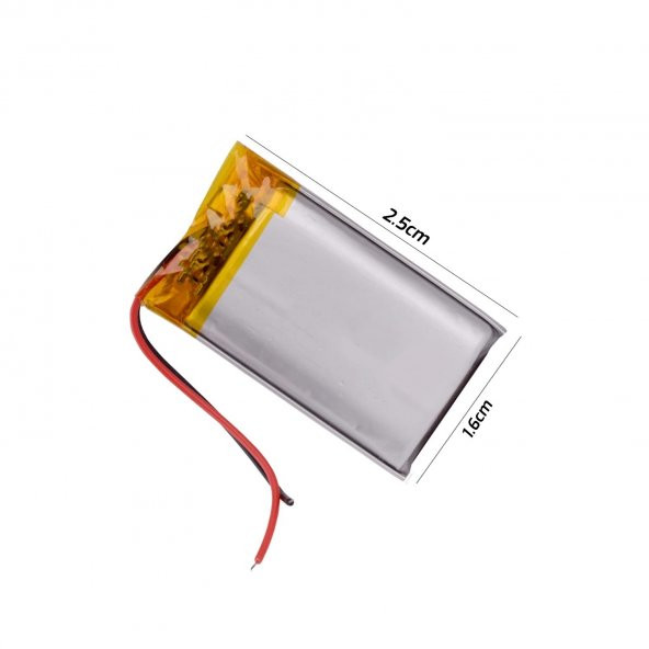POLİMER PİL 3.7V 180MAH NARİTA 501726