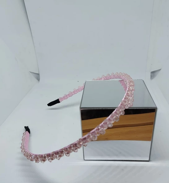 Parlak Boncuklu Işıltılı Abiye Tacı Genç Yetişkin - Resim 2