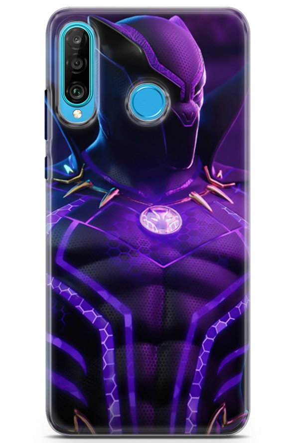 Huawei P30 Lite Uyumlu Kılıf Dc 13 Mor Panter Fortnite Case Kapak Mor