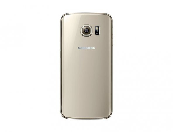 Samsung Galaxy S6 Edge Arka Batarya Pil Kapağı-Gold - 2