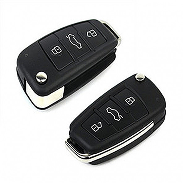 AUDI A1 A3 A4 A6 Q2 Q5 Q7 TPU ANAHTAR KILIF (SİYAH) - Resim 3