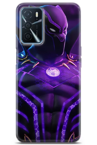 Oppo A16 Uyumlu Kılıf Dc 13 Mor Panter Fortnite Case Kapak Mor - 1