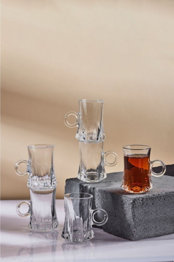Perotti gianna kulplıu çay bardağı - 6 lı çay bardak - 2
