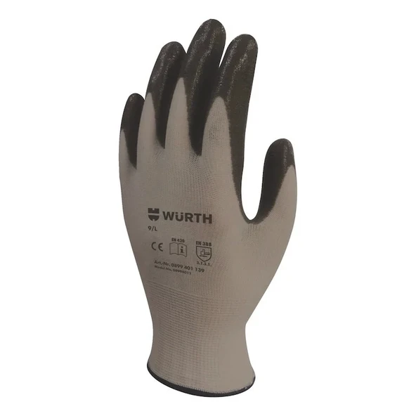 Würth İş Güvenlik Eldiveni Mekanikçi Eco Siyah