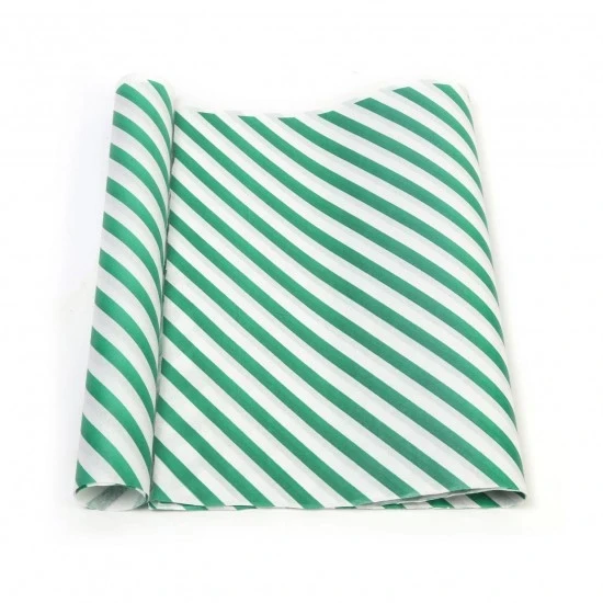 YEŞİL ÇİZGİ BASKILI 40GR İTHAL BEYAZ SÜLFİT AMBALAJ KAĞIDI 70X100CM 2 kg - 1