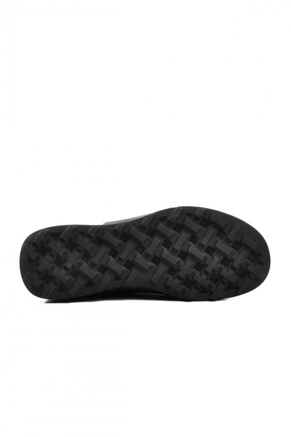 Scootland 18484 Erkek Hakiki Deri Siyah Casual Ayakkbı - 5