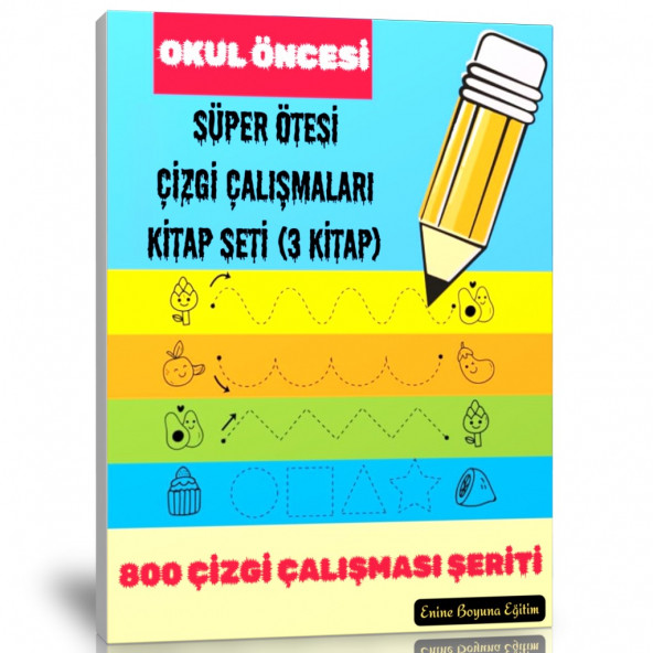 Okul Öncesi SÜPER ÖTESİ Çizgi Çalışmaları Kitap Seti (3 Kitap)