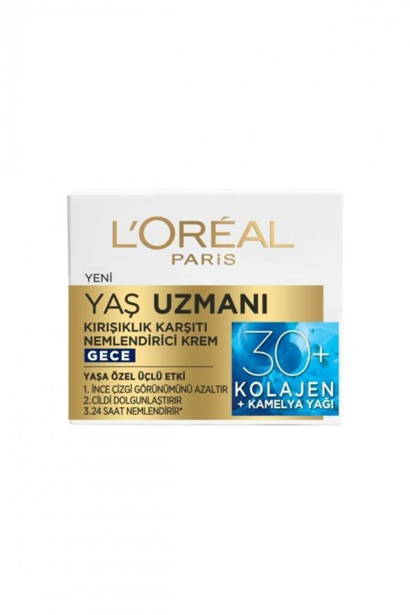 Loreal Paris Yaş Uzmanı Kırışıklık Karşıtı 30+ 50ml Gece Yeni