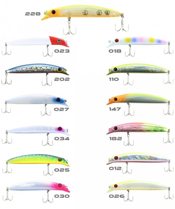 Fujin Süper Minnow 11.5cm 18gr Maket Balık 182 Double Pink Chart - 2