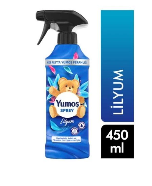 Yumoş Sprey 450 ml. Lilyum (4'lü)