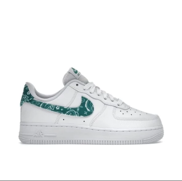 Nike Air Force 1 07 Essential White Green Paisley - 2