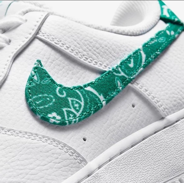 Nike Air Force 1 07 Essential White Green Paisley - 3