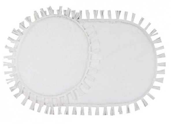 Orkide Home Dekoratif Modern Simirna Püskül Saçaklı 50x80 Oval Klozet Takımı - 7