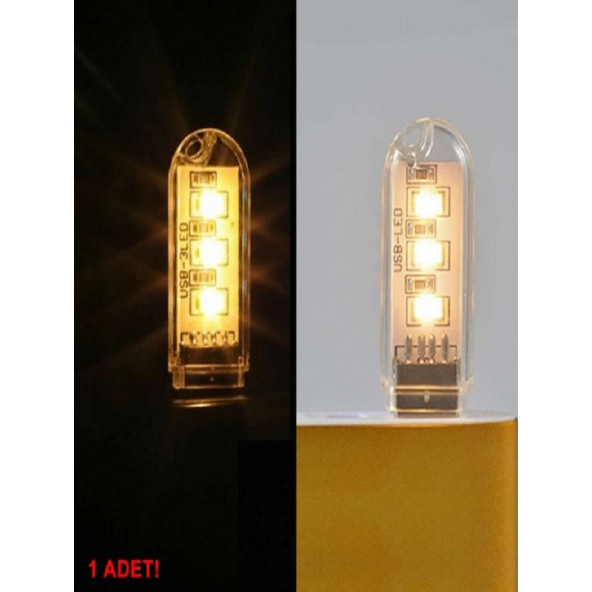 Taşınabilir Mini Flash Usb Led Işık Lamba Gece Lambası - 5