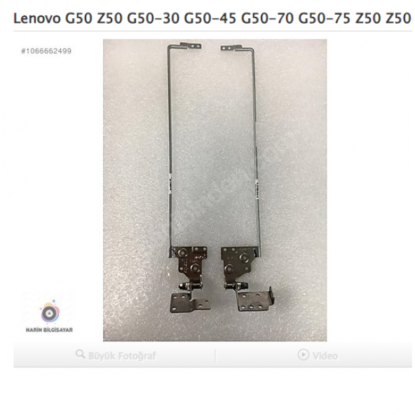 Lenovo G50 Z50 G50-30 G50-45 G50-70 G50-75 Z50 Z50-45 Menteşe