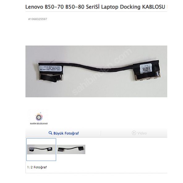 Lenovo B50-70 B50-80 SeriSİ Laptop Docking KABLOSU DC02001XK00