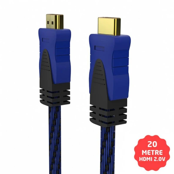 Inca HDMI Kablo 2.0V 4K Altın Uçlu 20 Metre