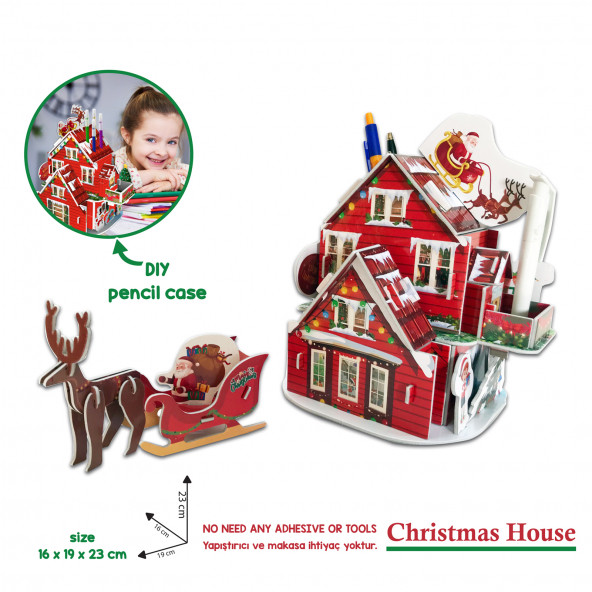 3D PUZZLE MAKET AKAR YILBAŞI EVİ .