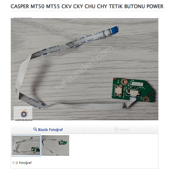 CASPER MT50 MT55 CKV CKY CHU CHY POWER TETİK BUTONU SORUNSUZ ürün görseli 1