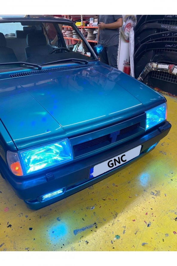 H4 Buz Mavi Şimşek Etkili Led Zenon Ampul