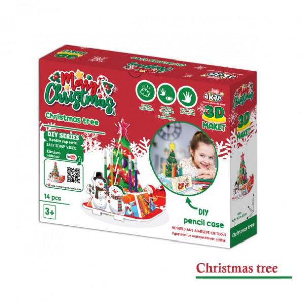 3D PUZZLE MAKET YILBAŞI AĞACI. - 2