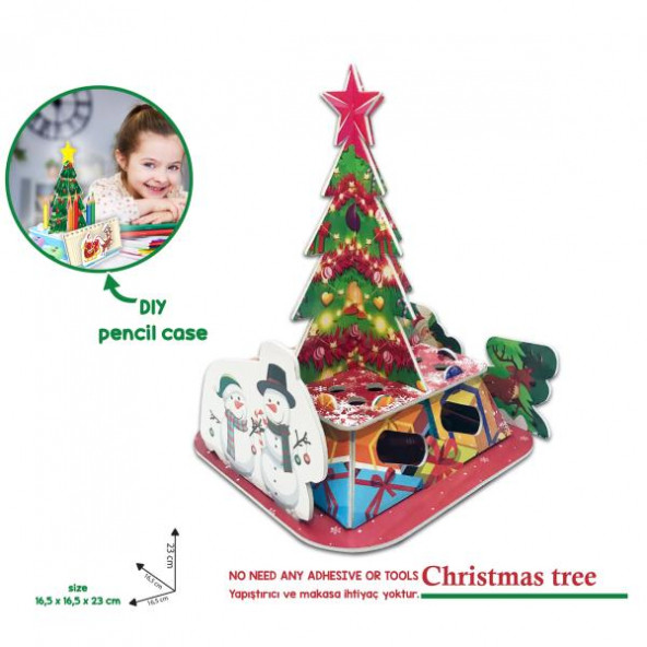 3D PUZZLE MAKET YILBAŞI AĞACI. - 4