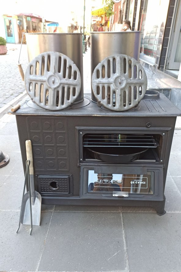 KOVALI FIRINLI ÖNDEN DELİKLİ KÖMÜR ODUN MAŞİNGA VE KUZİNE MODELİ - 2