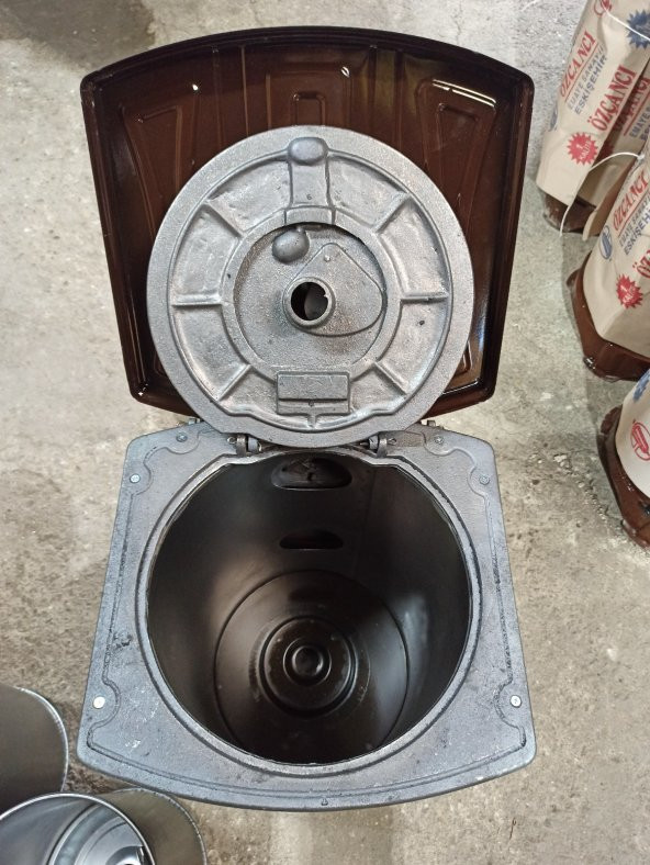 Alttan Havalı Kovalı Uyuyan Soba-kömür Sobası-odun Sobası Kovalı - 2