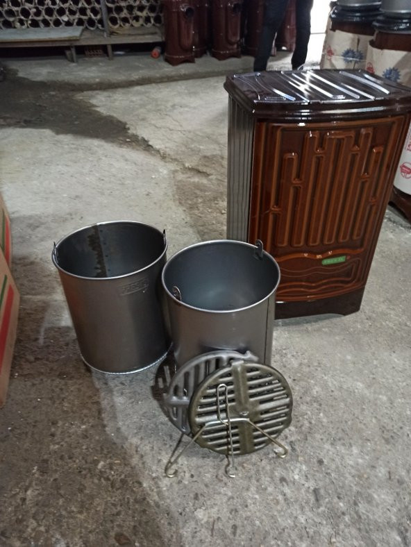 Alttan Havalı Kovalı Uyuyan Soba-kömür Sobası-odun Sobası Kovalı - 3