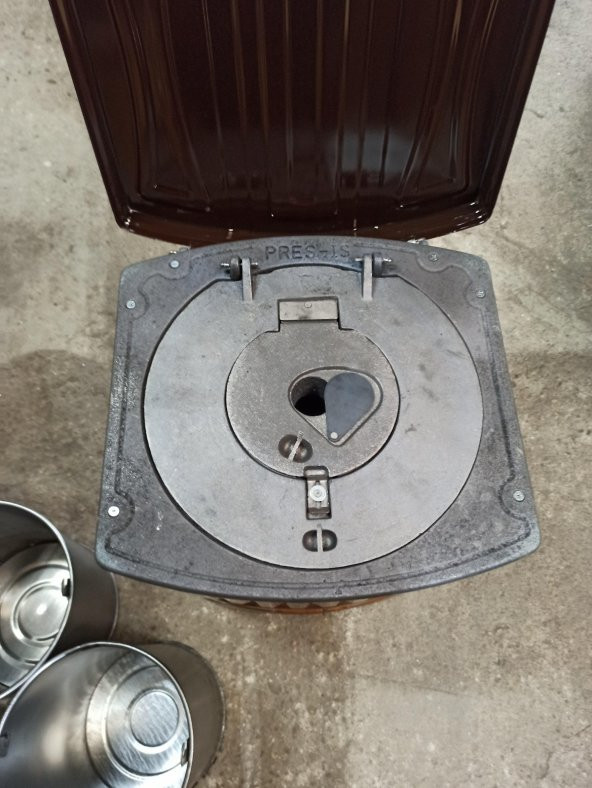 Önden Havalı Kovalı Uyuyan Soba-Kömür Sobası-Odun Sobası Kovalı - 2