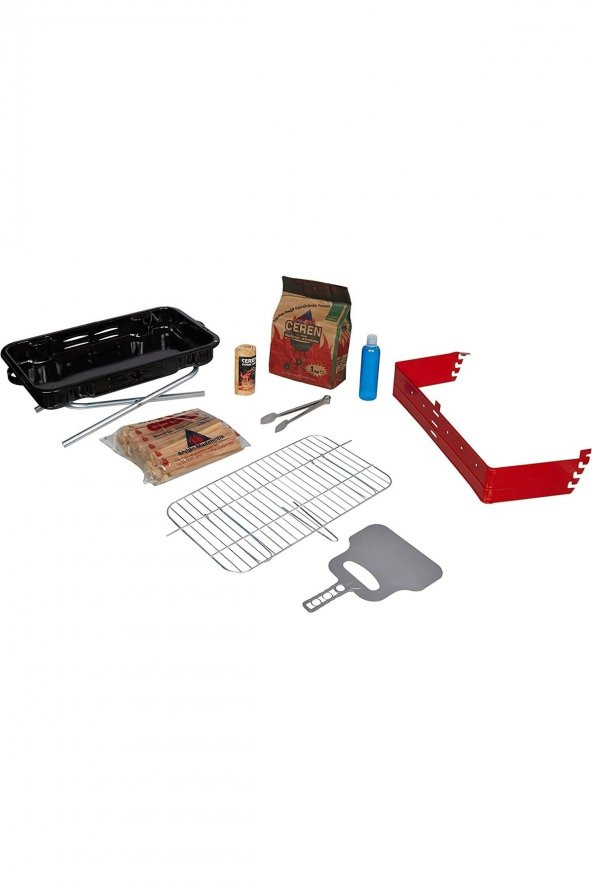 Mangal Set 3 Kademeli 45x30cm Pervazlı Isıya Dayanıklı Lüks Mangal - 2