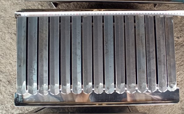 Özel Üretim El Yapımı Kömürlü Kamp Mangalı 50 x 24 CM (Barbekü İçin Uygun) - 3