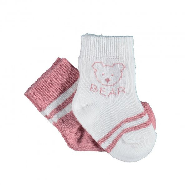 Biorganic Bear 2li Kız Bebek Çorabı 68412